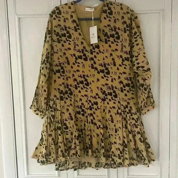NWT Anine Bing Painterly Leo Dress in Size S (Runs Large) - Picture 7 of 11